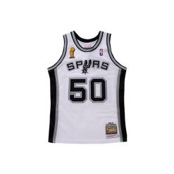Koszulka San Antonio Spurs NBA Home Finals David Robinson 2002. Białe koszulki damskie Mitchell & Ness, bez wzorów, bez kołnierzyka, bez ramiączek. Za 1,194.50 zł.