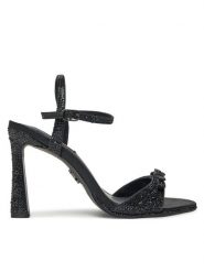 Steve Madden Sandały Chanter SM11003439-04004-00G Czarny. Czarne sandały damskie Steve Madden, bez wzorów, z tworzywa sztucznego, bez obcasa, na szpilce, bez zapięcia. Za 429.99 zł.