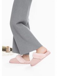 Gooce Wełniane kapcie "Emeline" w kolorze jasnoróżowym rozmiar: 40. Różowe kapcie damskie Gooce, ze skóry. Za 182.72 zł.