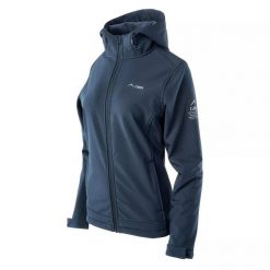 Kurtka softshell damska Elbrus Melba II Wo's. Niebieskie kurtki damskie ELBRUS, s, bez wzorów, z softshellu, bez kaptura. Za 277.66 zł.