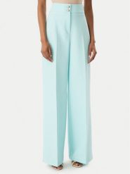 Maryley Spodnie materiałowe 6EB680/43AC Turkusowy Regular Fit. Niebieskie spodnie materiałowe damskie Maryley, bez wzorów, z materiału. Za 279.99 zł.