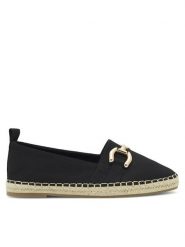 DeeZee Espadryle WSS21182-01 Czarny. Czarne espadryle damskie DeeZee, bez wzorów, z materiału, bez obcasa. Za 89.99 zł.