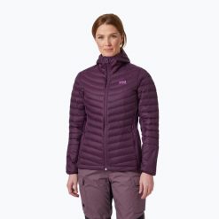 Kurtka puchowa damska Helly Hansen Verglas Hood Down Hybrid Insulator. Fioletowe kurtki damskie Helly Hansen, bez wzorów, z puchu, bez kaptura. Za 429.99 zł.