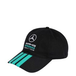 CZAPKA MERCEDES - AMG PETRONAS FORMULA 1 TEAM DNA 3 STRIPES. Czarne czapki z daszkiem damskie Adidas, bez wzorów, z bawełny. Za 149.00 zł.