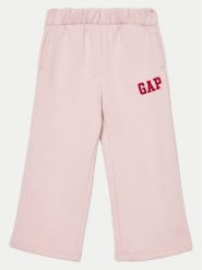 Gap Spodnie dresowe 626265-00 Różowy Wide Leg. Czerwone spodnie dresowe dziewczęce GAP, bez wzorów, z bawełny. Za 79.99 zł.