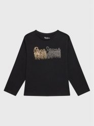 Pepe Jeans Bluzka Beccie PG502906 Czarny Regular Fit. Czarne bluzki i koszule dziewczęce Pepe Jeans, bez wzorów, z bawełny, bez kołnierzyka, bez ramiączek. Za 139.99 zł.