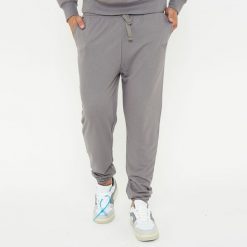 Spodnie sportowe unisex F BALLON szare. Szare obuwie sportowe damskie LEGEA, bez zapięcia, na fitness i siłownię. W wyprzedaży za 80.00 zł.