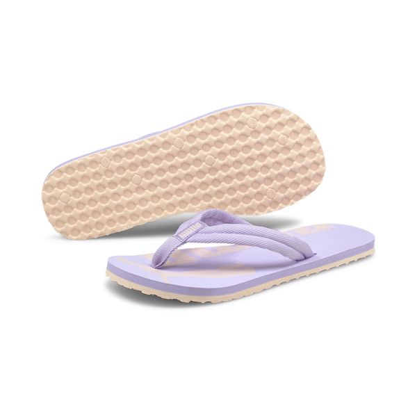 Klapki Puma Epic Flip V2 unisex. Fioletowe klapki damskie Puma, bez wzorów, bez obcasa, bez zapięcia. Za 190.00 zł.