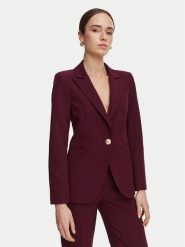 Rinascimento Marynarka CFC0131087003 Bordowy Regular Fit. Czerwone marynarki i żakiety damskie Rinascimento, xl, bez wzorów, z syntetyku. Za 734.99 zł.
