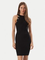 Marciano Guess Sukienka dzianinowa G6BK15 Z1581 Czarny Slim Fit. Czarne sukienki damskie Marciano Guess, z aplikacjami, z dzianiny, bez ramiączek. Za 989.99 zł.