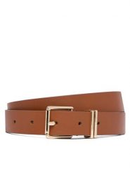 Tommy Hilfiger Pasek Th Square 2.5 AW0AW18692 Brązowy. Brązowe paski damskie Tommy Hilfiger, bez wzorów, ze skóry. Za 229.99 zł.