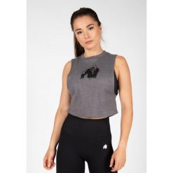 Tank top damski Gorilla Wear Addison Drop Armhole szary. Szare koszulki sportowe damskie GORILLA WEAR, xs, bez wzorów, bez ramiączek. Za 157.00 zł.