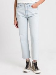 Cross Jeans Dżinsy "Karlie 005" - Regular fit - w kolorze błękitnym rozmiar: W28. Niebieskie jeansy damskie Cross Jeans, z podwyższonym stanem. Za 122.96 zł.