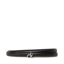 Pasek Calvin Klein. Czarne paski damskie Calvin Klein, bez wzorów. Za 120.99 zł.
