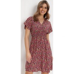 Granatowa Sukienka Aesampos. Niebieskie sukienki damskie Born2be, bez wzorów, bez ramiączek. Za 59.99 zł.