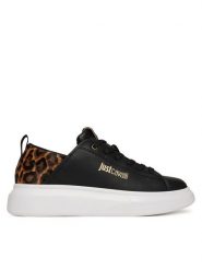 Just Cavalli Sneakersy 79RA3SB7 ZPB58 Czarny. Czarne obuwie sportowe damskie Just Cavalli, ze skóry, bez zapięcia. Za 619.99 zł.