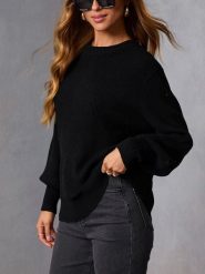 Milan Kiss Sweter w kolorze czarnym rozmiar: S. Czarne swetry klasyczne damskie Milan Kiss, s, bez kołnierzyka. Za 152.99 zł.