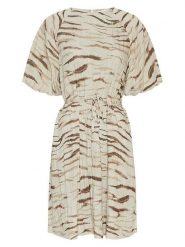 MOSS COPENHAGEN Sukienka w kolorze beżowo-jasnobrązowym rozmiar: XS. Brązowe sukienki damskie Moss Copenhagen, bez wzorów, bez ramiączek. Za 284.95 zł.