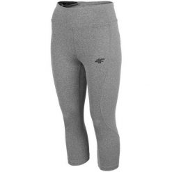 Damskie Legginsy 3/4 H4Z22 SPDF350. Brązowe legginsy damskie 4F, bez wzorów. Za 111.99 zł.