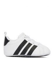 Adidas Niechodki CEO-GRAND COURT CRIB KI8216 Biały. Białe buty sportowe chłopięce Adidas, ze skóry, bez zapięcia. Za 109.99 zł.