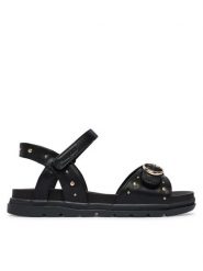 Mayoral Sandały 45740.30 Czarny. Czarne sandały dziewczęce Mayoral, ze skóry, bez obcasa, bez zapięcia. Za 249.99 zł.