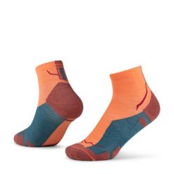Skarpetki Buff MERINO LIGHTWEIGHT QUARTER SOCK LWQ4 FLAMINGO S. Brązowe skarpetki damskie Buff, bez wzorów, z elastanu. Za 119.90 zł.