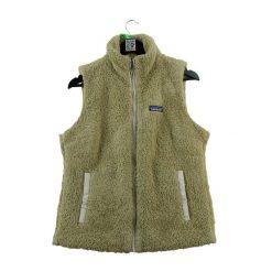 Second life - Kurtka polarowa damska beżowa - Stan bardzo dobry. Brązowe kurtki sportowe damskie Patagonia, m, bez wzorów, z materiału, bez kaptura. Za 228.66 zł.