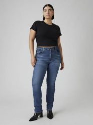 Levi's Dżinsy "724" - Slim fit - w kolorze niebieskim rozmiar: W31/L32. Niebieskie jeansy damskie Levi's, z podwyższonym stanem. Za 263.95 zł.