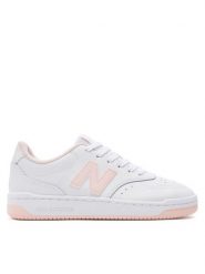 New Balance Sneakersy BBW80WPK Biały. Białe obuwie sportowe damskie New Balance, ze skóry, bez zapięcia. Za 339.99 zł.