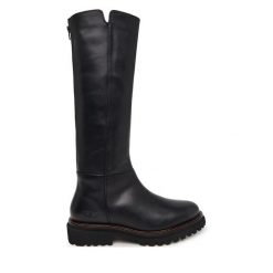 Kozaki Josef Seibel. Czarne kozaki damskie Josef Seibel, bez obcasa, na płaskiej podeszwie, bez zapięcia. Za 649.99 zł.