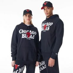 Bluza z kapturem Chicago Bulls NBA Graphic. Białe bluzy damskie New Era, m, bez wzorów, z bawełny, z kapturem. Za 313.50 zł.