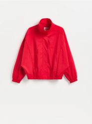 Kurtka z wysoką stójką - czerwony. Czerwone kurtki damskie Reserved, l, bez wzorów, z tkaniny, bez kaptura. Za 199.99 zł.