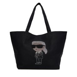 Torebka KARL LAGERFELD. Czarne torebki klasyczne damskie KARL LAGERFELD, bez dodatków. Za 309.99 zł.
