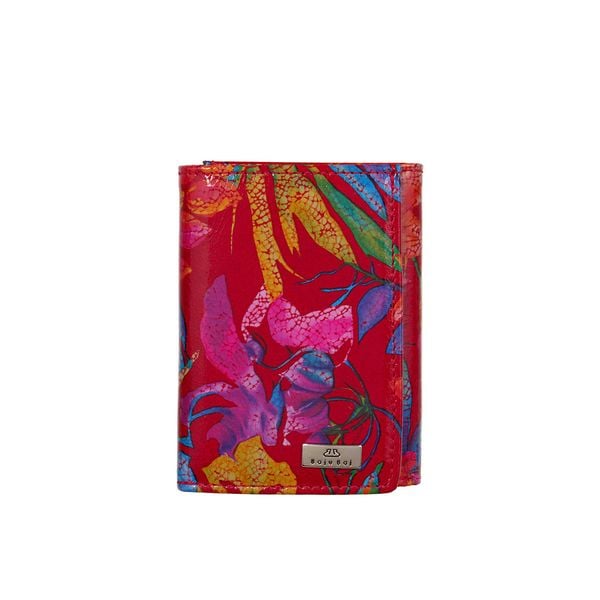 Czerwony portfel damski BajuBaj PD1135s116 RFID. Czerwone portfele damskie bez wzorów, ze skóry. Za 77.51 zł.