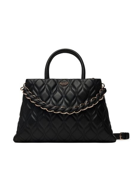 Guess Torebka Maxine HWQG97 33060 Czarny. Czarne kuferki damskie Guess, z aplikacjami, bez dodatków. Za 674.99 zł.