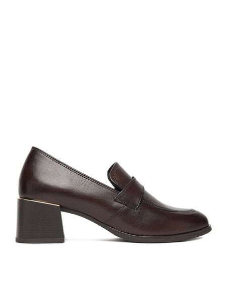 Lasocki Półbuty CEO-WB-THESSA-06M Brązowy. Brązowe czółenka damskie Lasocki, bez wzorów, ze skóry, bez obcasa, na obcasie. Za 249.99 zł.