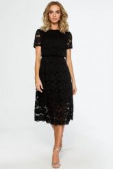 Sukienka koronkowa czarna wieczorowa dwuczęściowa. Czarne sukienki damskie MOE, bez wzorów, z koronki, eleganckie, bez ramiączek. Za 389.00 zł.