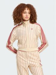 Adidas Bluza Reversible Firebird Track Top KT1850 Beżowy Regular Fit. Brązowe bluzy damskie Adidas, s, bez wzorów, z syntetyku, bez kaptura. Za 478.99 zł.