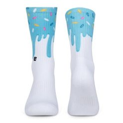Unisexowe skarpety do cross treningu Performance Blue Glazed Elitex Training. Niebieskie skarpetki damskie ELITEX TRAINING, bez wzorów, z elastanu. Za 59.00 zł.