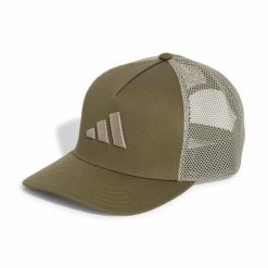 Czapka z daszkiem ADIDAS TRUCKER CAP OSFY. Zielone czapki z daszkiem damskie Adidas, bez wzorów. Za 109.00 zł.