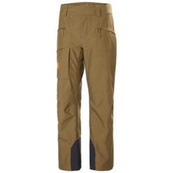 Spodnie narciarskie dla kobiet Helly Hansen Powderqueen. Brązowe spodnie sportowe damskie Helly Hansen, na zimę, bez wzorów, narciarskie. Za 1,175.00 zł.