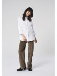 ONLY Spodnie sztruksowe w kolorze brązowym rozmiar: 36/L32. Brązowe spodnie materiałowe damskie Only, z aplikacjami, z materiału. Za 95.69 zł.