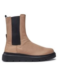 ECCO Sztyblety Nouvelle 21622301084 Beżowy. Brązowe botki damskie ECCO, ze skóry, bez obcasa, na płaskiej podeszwie, bez zapięcia. Za 589.99 zł.