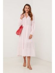 Lin Passion Sukienka w kolorze jasnoróżowym rozmiar: 40/42. Różowe sukienki damskie Lin Passion, bez wzorów, z bawełny, klasyczne, bez ramiączek. Za 152.99 zł.