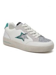 Sixth Sens Sneakersy w kolorze srebrno-białym rozmiar: 39. Białe obuwie sportowe damskie Sixth Sens, bez zapięcia. Za 175.67 zł.