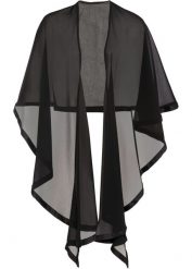 Szal - poncho. Niebieskie szaliki damskie bonprix, bez wzorów. Za 72.99 zł.