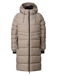 Cecil Płaszcz zimowy w kolorze szarobrązowym rozmiar: 36. Brązowe płaszcze damskie Cecil, na zimę, bez wzorów, z puchu, bez kaptura. Za 361.99 zł.