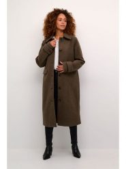 Kaffe Płaszcz przejściowy w kolorze khaki rozmiar: 38. Brązowe płaszcze damskie Kaffe, bez wzorów, bez kaptura. Za 228.38 zł.