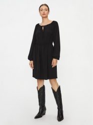 Vero Moda Sukienka codzienna 10302545 Czarny Regular Fit. Czarne sukienki damskie Vero Moda, bez wzorów, z syntetyku, bez ramiączek. Za 99.99 zł.