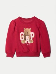 Gap Bluza 626263 Bordowy Regular Fit. Czerwone bluzy dziewczęce GAP, bez wzorów, z bawełny, bez ramiączek, bez kaptura. Za 99.99 zł.